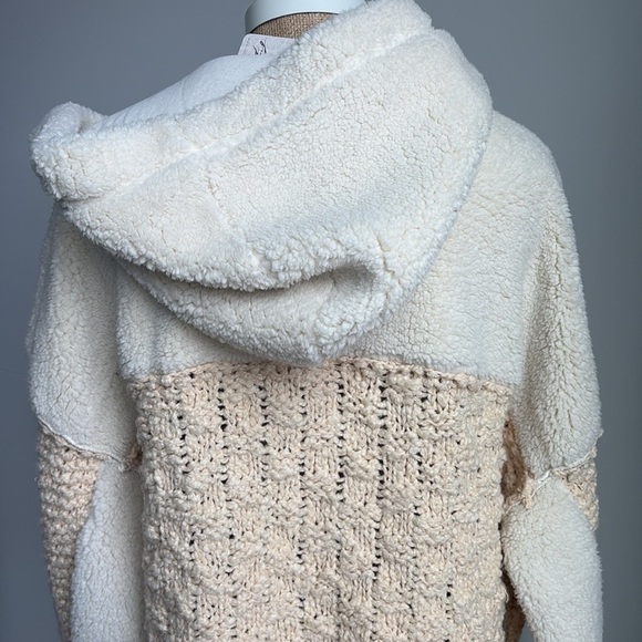FREE PEOPLE Stormy Sherpa Cardi SMALL New! - Picture 8 of 11